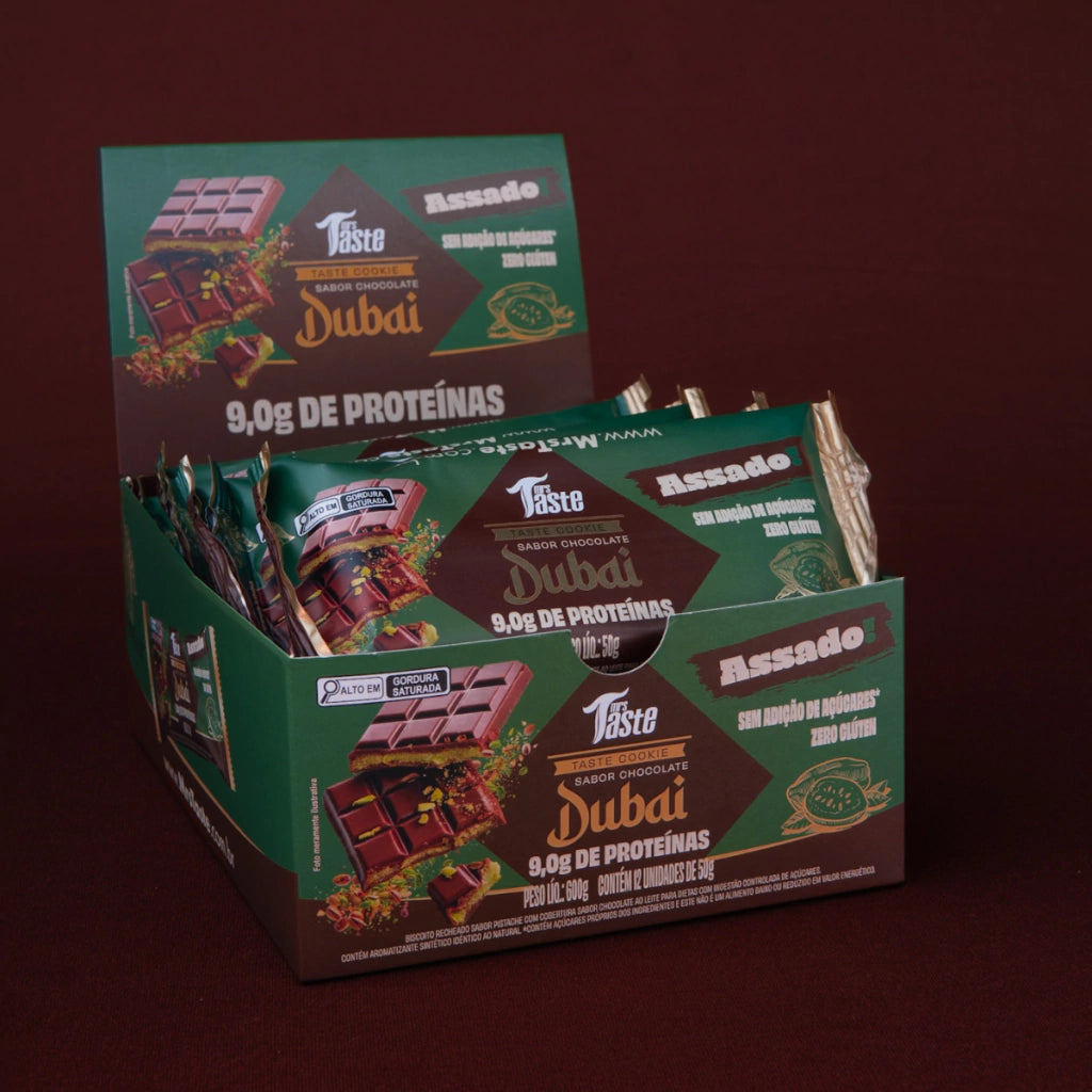 Display (12 Units) – Taste Cookie Bar Dubai Chocolate