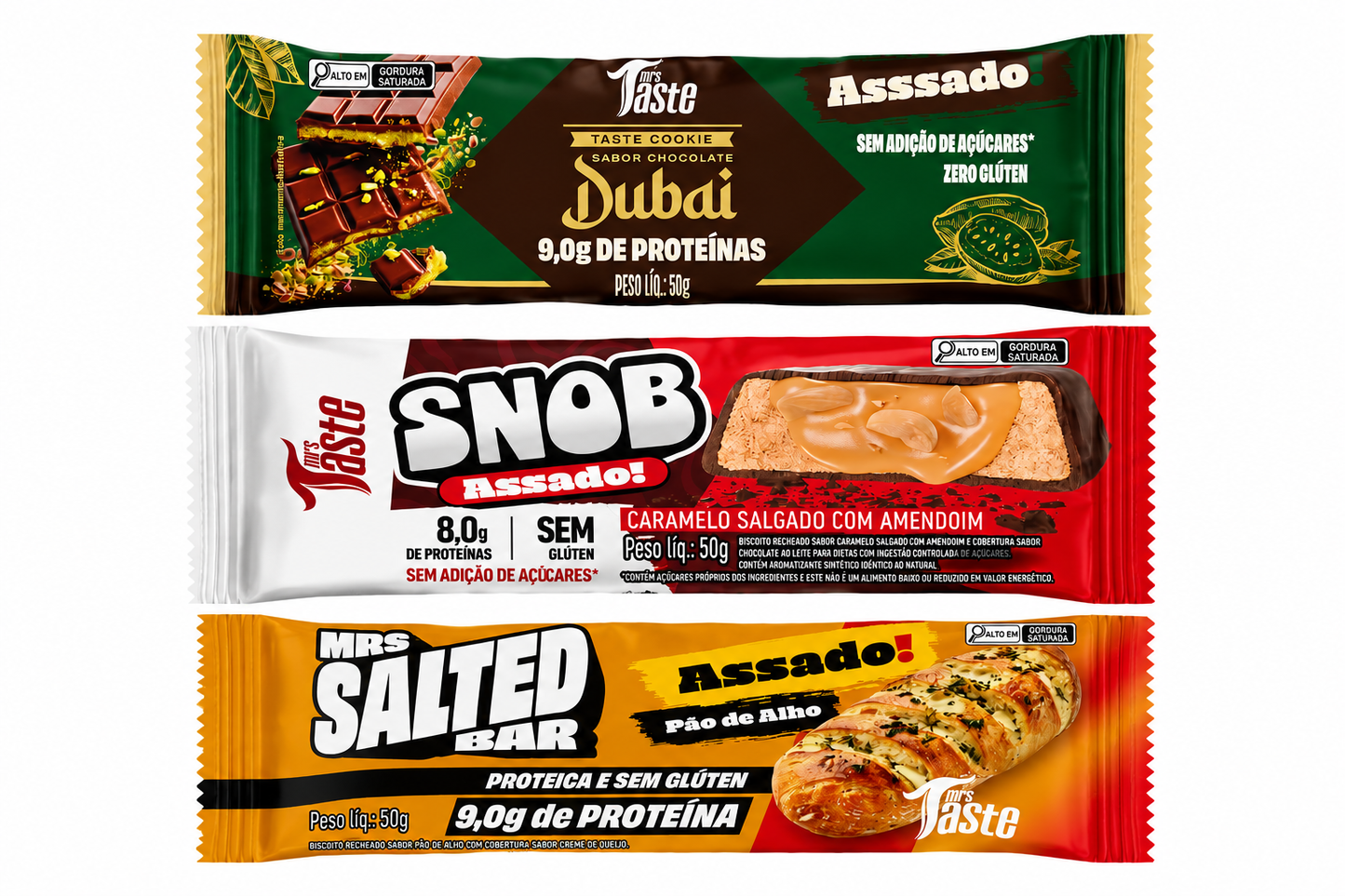 Protein Cookie Bar Variety Pack(12 units) β 3 Flavours