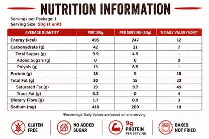 Protein Cookie Bar – Garlic Bread Flavour