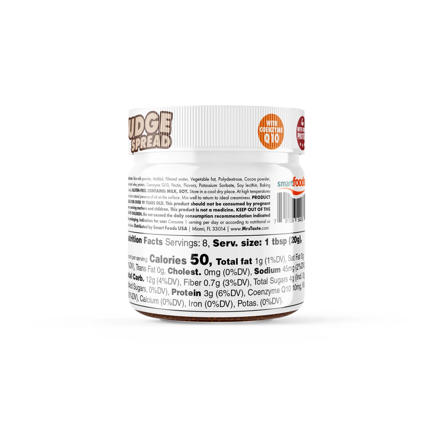 -COMING BACK SOON-Chocolate Fudge Spread| Sugar-Free, Gluten-Free-Protein & CoQ10 Boost