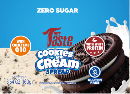 Cookies' n Cream Spread- Sugar-Free, Gluten-Free, Protein & CoQ10 Boost